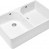 Farmhouse 80 Double Bowl Ceramic Sink by Villeroy & Boch