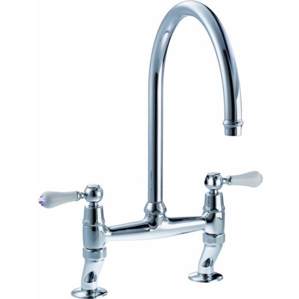 Ludlow Bridge Tap in Brushed Nickel - Abode - Image 2