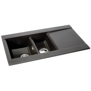 Aspekt 1.5 Sink Black Metallic Granite  - Abode