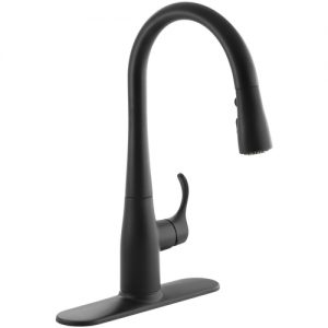 Simplice Tap with pullout Spray Matt Black - Kohler