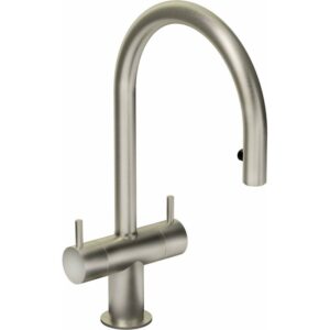 Hesta Pull Out Spray Tap in Brushed Nickel - Abode