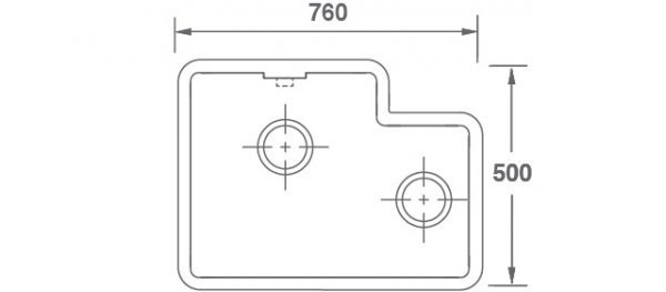 The Brindle 800 Ceramic 1.5 Bowl Sink - Shaws of Darwen - Image 3