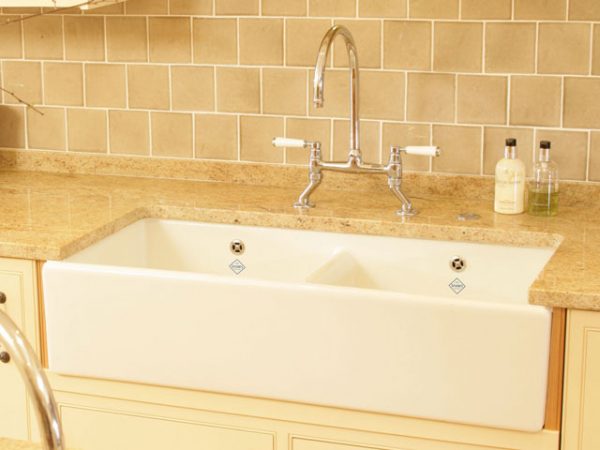 Shaker Double  Bowl Farmhouse Sink 800 -Shaws of Darwen - Image 2