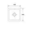 Square single bowl ceramic sink inset/undermount- Shaws of Darwen - Image 4