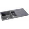 Zero White Metallic Granite Sink with 1.5 bowl and drainer - Abode - Image 3