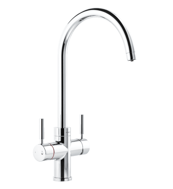 Pronteau Propure Mononbloc Swan Neck 4 n 1 Tap Chrome - Abode