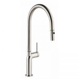 Tubist Tap with pull out spray Brushed Nickel - Abode