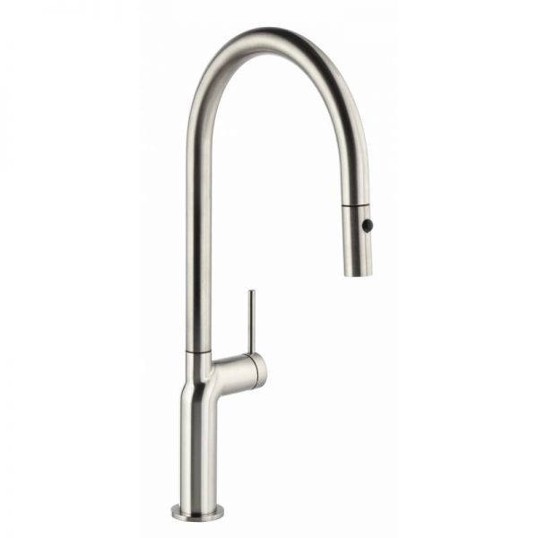 Tubist Tap with pull out spray Brushed Nickel - Abode
