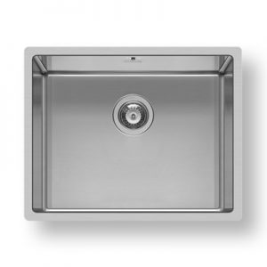 Astris Single Bowl Undermount Sink Brushed Stainless Steel - Pyramis