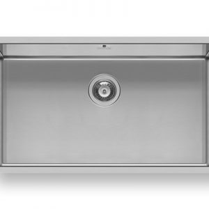 Astris Large Single Bowl in Brushed Steel - Pyramis