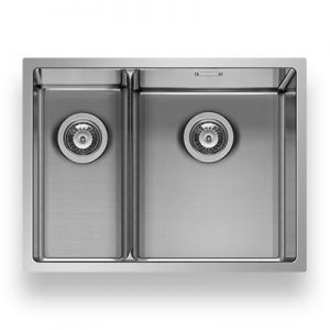 Astris 1.5 Bowl Stainless Steel Sink with low divide - Pyramis