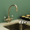 Etruscan Monobloc Tap with Levers Polished Chrome -  Perrin & Rowe - Image 2