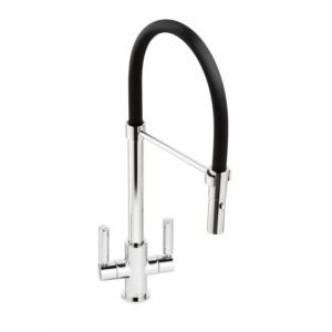 Globe Professional Tap in Black and Chrome - Abode