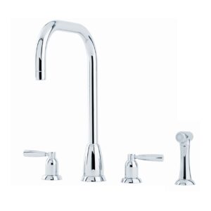 Langbourn 4 Hole Sink Mixer Tap in Chrome - Perrin & Rowe