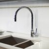 Juliet Mono Mixer tap with Pull Down Rinse in Chrome - Perrin & Rowe - Image 2