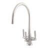 Langbourn Sink mixer tap with Filtration in Chrome - Perrin & Rowe
