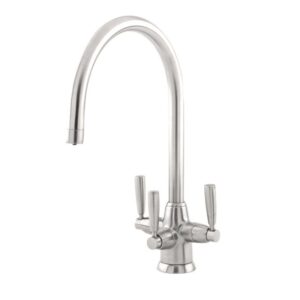 Langbourn Sink mixer tap with Filtration in Chrome - Perrin & Rowe