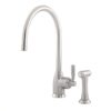 Langbourn  Monobloc tap with C Spout and Rinse in Chrome - Perrin & Rowe