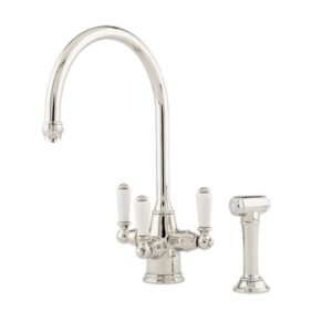Phoenician mixer tap with Filtration and Rinse Spray Chrome - Perrin & Rowe