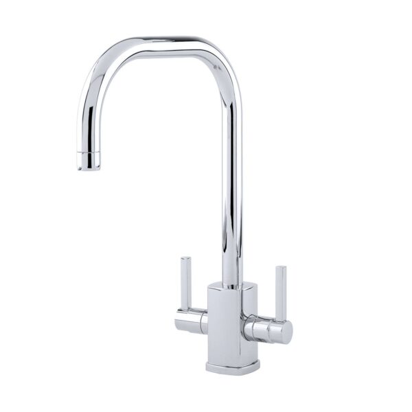 Juliet Square Monobloc Tap with U Spout in Chrome - Perrin & Rowe