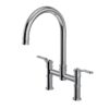 Armstrong Bridge Mixer Tap in Polished Chrome with Textured Handle - Perrin & Rowe