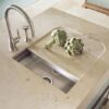 Langbourn  Monobloc tap with C Spout and Rinse in Chrome - Perrin & Rowe - Image 4
