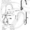 Juliet Mono Mixer tap with Pull Down Rinse in Chrome - Perrin & Rowe - Image 3