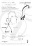 Juliet Square Monobloc Tap with U Spout in Chrome - Perrin & Rowe - Image 2