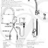 Langbourn  Monobloc tap with C Spout and Rinse in Chrome - Perrin & Rowe - Image 2