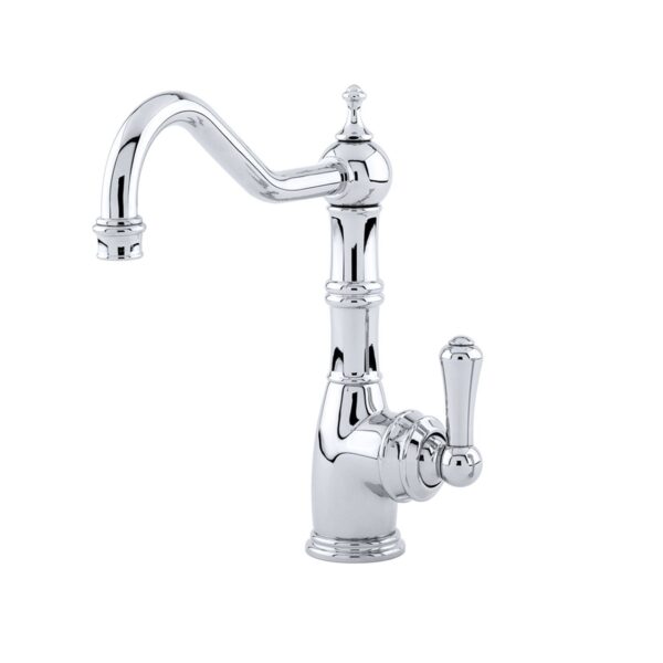 Provence Sink Mixer with Single Lever Tap - Polished Chrome