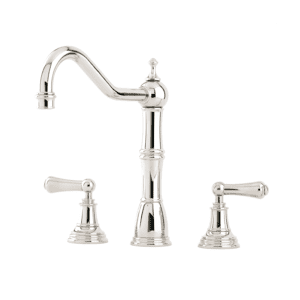 Provence 3 hole Sink Mixer with Lever Handles - Perrin & Rowe