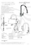 Provence Sink Mixer with Single Lever and Pull-Down Rinse in Chrome - Perrin & Rowe - Image 3