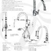 Provence Sink Mixer with Single Lever and Pull-Down Rinse in Chrome - Perrin & Rowe - Image 4