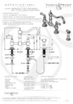 Provence Sink Mixer with Lever Handles and Rinse in Chrome - Perrin & Rowe - Image 2