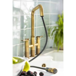 Hex Bridge Pull Out in Antique Brass - Abode