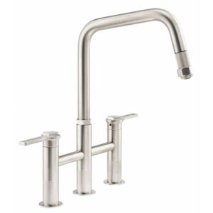 Hex Bridge Pull Out in Brushed Nickel - Abode