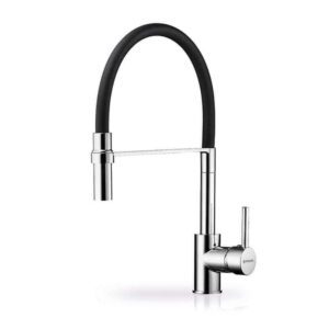 Serina Professional Kitchen Tap Black & Chrome - Pyramis