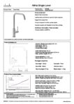 Althia Single Lever Tap Scandi Grey - Abode - Image 2