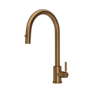 Juliet Tap in English Bronze with pull-down rinse - Perrin & Rowe