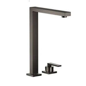 Lot two hole mixer tap Brushed Dark Platinum with individual rosettes - Dornbracht