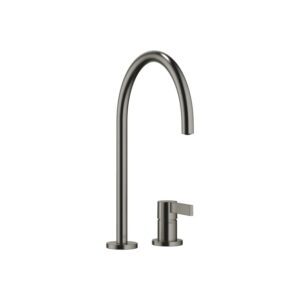 Tara Ultra two hole mixer tap Brushed Dark Platinum - Dornbracht