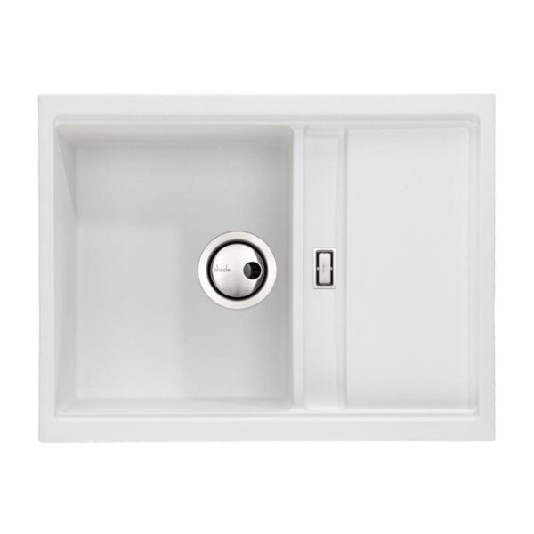 Synchronist 1.25 Bowl Compact Composite Reversible Sink & Drainer in Black Granite - Abode - Image 2