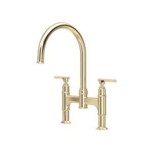Southbank Bridge Sink Mixer Tap in Gold - Perrin & Rowe
