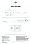 Hawkshaw  800 1.5 ceramic sink with Lowered Central Divide - Shaws of Darwen - Image 2