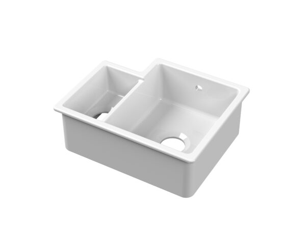 Regis 1.5 Inset or undermount Ceramic Sink Main Bowl Right Hand Side