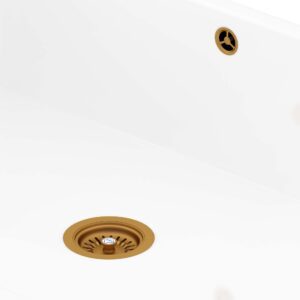 Shaws of Darwen 90mm Waste in Aged Brass