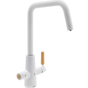 Scandi-E 4 in 1 Filtered Cold Water and Steaming Hot Water Tap Pronteau Matt White - Abode