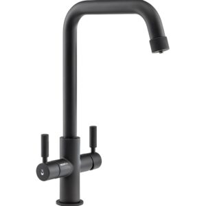 Industria Monobloc 3 in 1 steaming hot water tap in Matt Black- Abode