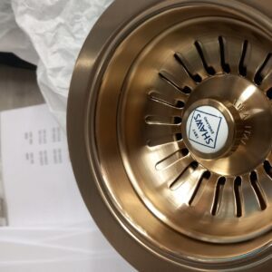 Shaws of Darwen 90mm Waste Satin Brass