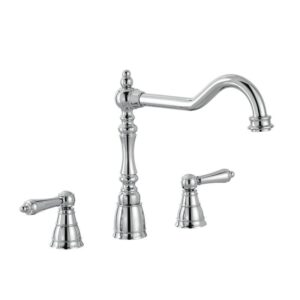 Mayenne 3 Part Mixer Tap in Chrome - Abode